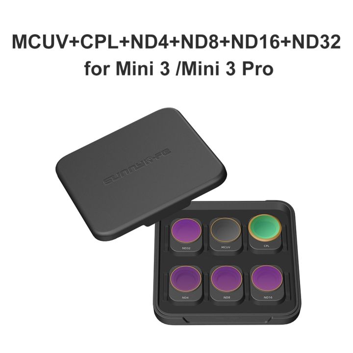 ชุดฟิลเตอร์กล้อง-dji-mini-3-pro-mini-3เครื่องวัดมีจอแสดงผล-mcuv-cpl-nd4-nd8-nd16-nd32ฟิลเตอร์ขนาดเล็ก3-pro-mini-3