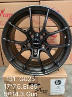 ล้อแม็กใหม่ - G025 - งาน YUSTA  ขอบ 17 x 7.5 x 5รู114 ET35/35 - สีGUN - ส่งฟรี Kerry Express - รบกวนสอบถามทางแชท ก่อนคลิกสั่งซื้อ