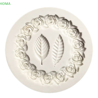 ?【Lowest price】HOMA แม่พิมพ์ซิลิโคนใบไม้อุปกรณ์ตกแต่งเค้กแม่พิมพ์ช็อคโกแลต