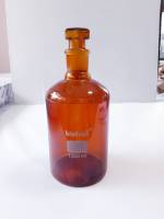 Glass amber bottle Narrow Reagent Glassstopper 1000ml รหัสสินค้า 01-BH27-06