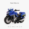1 14 police motorcycle model toys children alloy pull back motorcycle with - ảnh sản phẩm 1