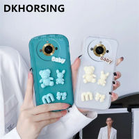 DKHORSING เคสนิ่มหรูหรา INS Realme 11 / 11 Pro + ป้องกันเลนส์โปร่งใสป้องกัน Realme11เคสใส่โทรศัพท์2023ลายกระต่ายหมีน่ารักฝาหลัง Realme 11Pro Plus