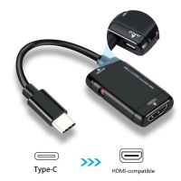 PYPE สำหรับโทรศัพท์แอนดรอยด์ MHL USB-C สายวิดีโอ Type C ถึง HDM HDMI-ใช้ได้สายเคเบิลตัวขยายอะแดปเตอร์ USB 3.1ขั้วต่อสายต่อวิดีโอ