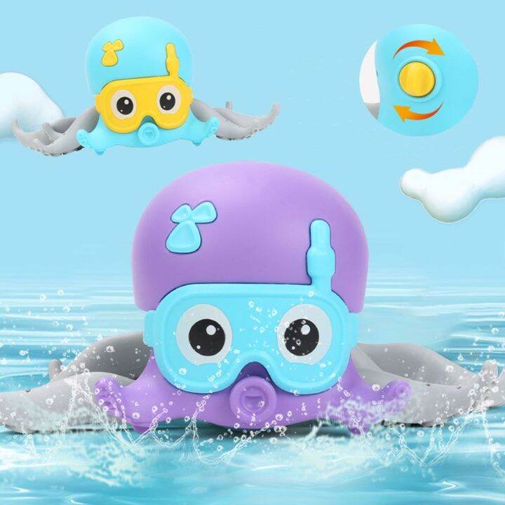 yjfuy-infant-animal-rope-pulled-baby-classic-toys-children-gifts-walking-toy-clockwork-toy-octopus-bath-toys-shower-toys