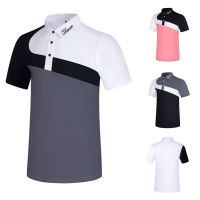 Titleist✗ Titleist Golf clothing mens T-shirt sports polo shirt casual elastic loose all-match short-sleeved GOLF clothing