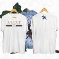 เสื้อยืดคุณภาพดี    ของแท้Gucci/กุชชี่แขนสั้นชาย21ssเข็มขัดสีแดงและสีเขียวคลาสสิกGเสื้อคอกลมพิมพ์ลายTเสื้อหญิง