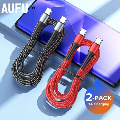 2 Pieces 60W USB Type C To USB C Cable USB-C PD Fast Charging Charger Wire Cord For Macbook Samsung Xiaomi Type-C USBC Cable