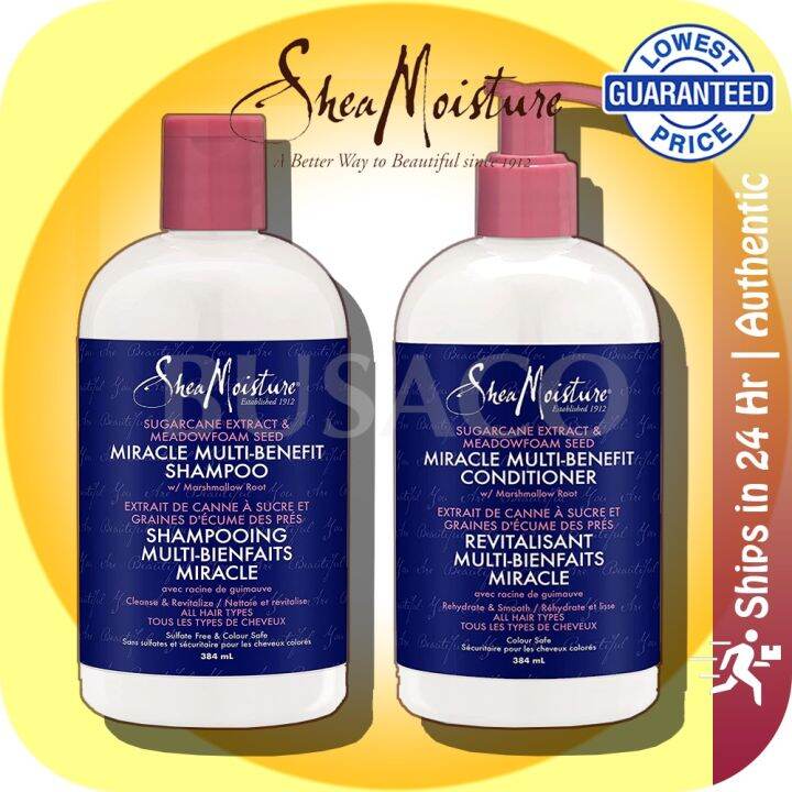 Shea Moisture Miracle MultiBenefit Shampoo & Conditioner w