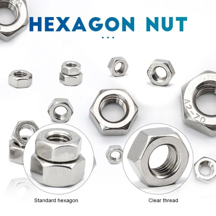 hexagon-hex-nuts-metric-din934-m2-m2-5-m3-m4-m5-m6-m8-m10-m12-m14-m16-m18-m20-m22-m24-carbon-steel-stainless-steel-hex-nuts