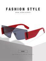 【lz】❡۞  Óculos unissex One Piece Armação Ampla Lentes Únicas Casual High Street Chique Wear Monocromático Feminino Tendência da Moda 2023