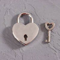 EOY Heart Shape Metal MINI padlock Bag กระเป๋าเดินทางกล่องกุญแจกุญแจล็อคพร้อมกุญแจ