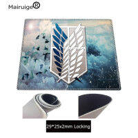 Attack on Titan Anime Large Lock Edge Mouse Pad Computer Mousepad Logo Gaming Padmouse Gamer Laptop Keyboard Mouse Mats