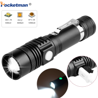 Diymore T6 Super Bright LED Flashlight USB Torch Zoomable Energy Tips Bike Light Camping