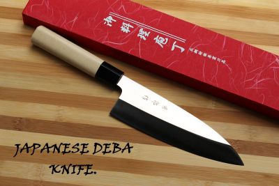 มีดเดบะแล่ปลากล่องแดง Japanese Deba  Knife ของแท้ 100 % ขนาด 12 นิ้ว