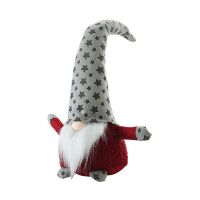 Christmas Gnome Holiday ตกแต่ง Handmade Scandinavian Tomte Plush สำหรับตุ๊กตานั่ง Elf Home Ornaments