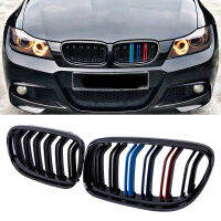 M สไตล์ Racing Grill รถด้านหน้ากระจังหน้า Double Slat Grille สำหรับ BMW E90 E91 320i 325i 3 Series 2009-2012อุปกรณ์เสริมอัตโนมัติ