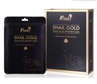 (ยกกล่อง/10ซอง) Belov Moods Snail Gold Facial Mask 38ml บีลอฟ มูดส์ สเนล โกลด์ สตาร์รี่ ทรีตเมนต์ มาส์ค หอยทากทองคำ
