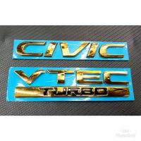 โลโก้ civic + vtecturbo สีทอง