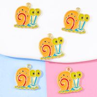 【YF】☫  20Pcs 20x21mm Alloy Enamel Cartoon Snail Pendant Jewelry Making Fashion Necklace Earrings Supplies Accessorie