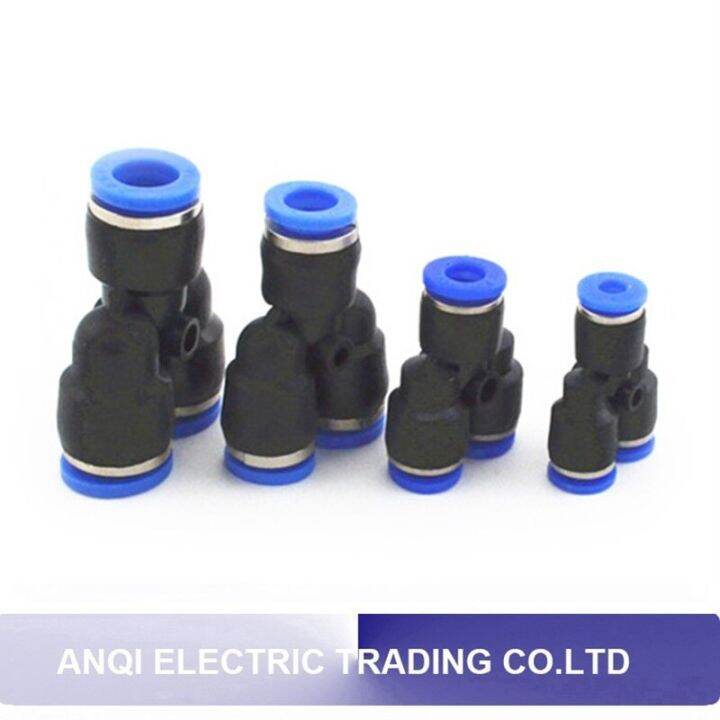 5-Pack 3/8" OD Push-to-Connect T Fittings – Pneumatic Air Tube Connectors