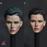 MC001 1/6 Female Head Sculpt Ruby Rose PVC Head Carving Model Fit 12 Soldier Action Figure Body Dolls