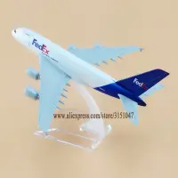 【Cod】 Mamas &amp; Babies FEDEX EXPRESS ทางอากาศ A380แอร์บัส380สายการบินเครื่องบินจำลอง FEDEX Airways หุ่นโลหะเครื่องบินของขวัญโมเดลเครื่องบิน