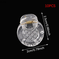 NCSW คลิปหนีบผมอะคริลิค1ชิ้น 10ชิ้นคลิปหนีบผมขนาดเล็กพลาสติกใสสำหรับทำเครื่องประดับทำด้วยตัวเอง UV epoxry กิ๊บติดผมเรซินน่ารักอุปกรณ์เสริมผม