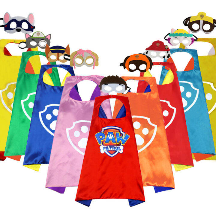 paw-patrol-เสื้อผ้าคอสเพลย์เสื้อคลุมฮาโลวีนชุดคาร์นิวัลสำหรับเด็กของขวัญวันเกิดสำหรับเด็ก4-14years