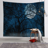 Simple Personality Starry Night Earth Moon Tapestry Hanging Cloth Background Fabric Farmhouse Home Decor Tapestry Wall Hanging