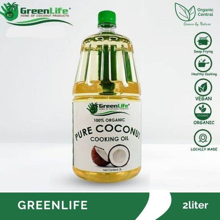 Greenlife 100 Certified Organic Pure Coconut Cooking Oil 2L Lazada PH