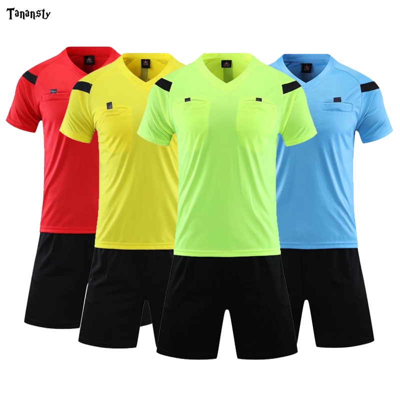 Kelme Soccer Referee Jersey with Short Professional Football Judge Uniforms 