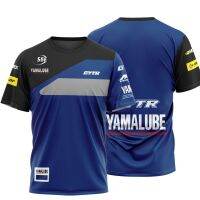 ใหม่ YAMAHA GYTR โรงงานแข่งทีม M1 รถจักรยานยนต์ Superbike Motocross เสื้อยืดผู้ชายแห้งเร็วระบายอากาศไม่ซีดจางเสื้อ 2023