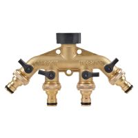 1 Set Garden Tap Watering Connector Distributor Faucet Water Pipe Diverter for Outdoor Faucet