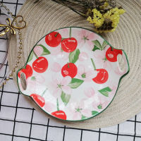 Fashion Binaural Ceramic Plates Steak Pasta Salad Cake Breakfast Bread Home Ho Kitchen Cute Fruit Creative Ceramic Plates