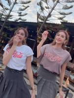 CHOICE by gi-ants Coca Cola เสื้อคอกลมไหล่ล้ำ oversize T-SHIRTNISTA