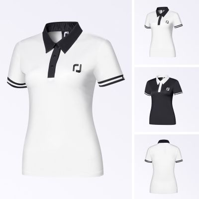 G4 ANEW Malbon PING1 PXG1 TaylorMade1☢﹊❃  Summer new golf womens clothing short-sleeved T-shirt slim top top breathable perspiration golf jersey POLO shirt