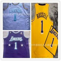 ✸✷卐 Wholesale Spot Lakers Lakers Jersey 1 DAngelo Russell Embroidered Basketball Jersey