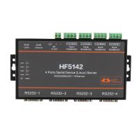 SERIAL TO RS232/485/422 สี่ Serial Server Ethernet STATIC ป้องกันเครือข่ายใสอุปกรณ์ส่งผ่าน HF5142B