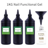 1KG No Wipe Top Coat UV Base Gel Polish 1000ml Matte Top Coat Reinforce Gel Long Lasting Shinning Soak Off UV LED Nail Varnish Cleaning Tools