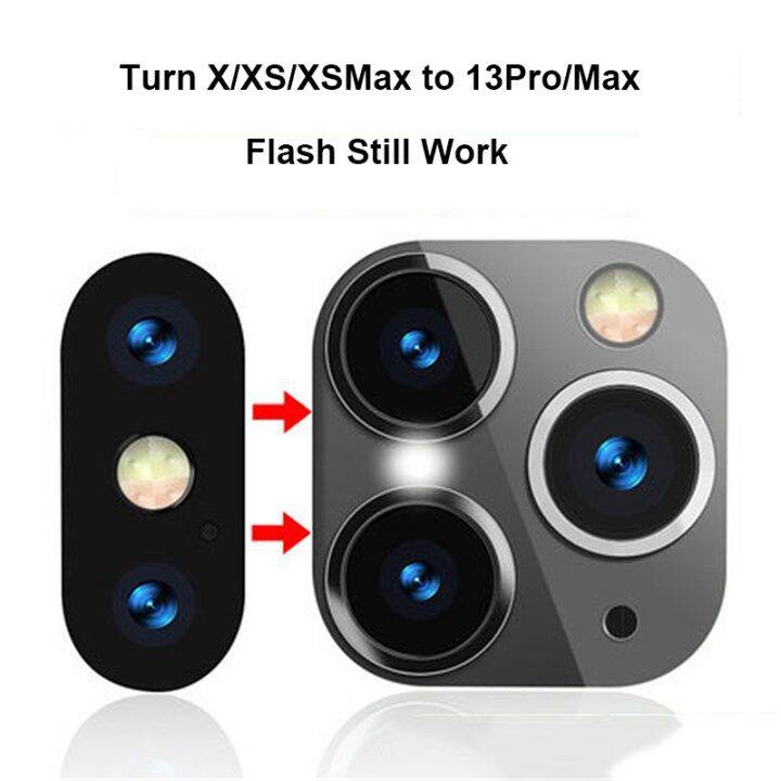 Fake Camera for iPhone X XS Max XR Change to 13 Pro Triple Camera