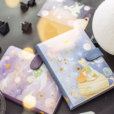 Le Petit Prince PU leather Notebook Diary Planner Fox rose Note book Stationery School Supplies Study Gift Tools