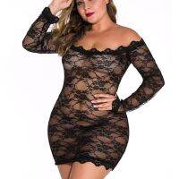 【 WYIN kitchen】 Plus Size 5XL Woman Lingerie Sexy Sleepwear Lace Dress Underwear Nightwear Pajamas Pijama Mujer