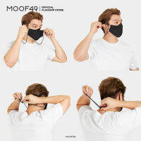 MOOF49  M49 Micro Hanging Mask (Black/White) หน้ากากอนามัย ผ้าไมโครกันน้ำ (สีดำ/สีขาว) พัฒนาจากรุ่นก่อนที่ขายดีมากๆ