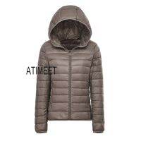 ZZOOI New Women Thin Down Jacket White Duck Hooded Ultralight  Jackets Autumn And Winter Warm Coats Parka Female Portable Outwear