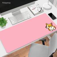 ลูกสุนัขน่ารัก Mousepad แป้นพิมพ์คอมพิวเตอร์อะนิเมะ Pink Table Pad อุปกรณ์เสริมสำหรับแล็ปท็อป Teclado Table Pad แผ่นรองเมาส์คอมพิวเตอร์ Mousepad พรม Mousepad