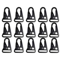 15 Pcs Enlarged Mouth Clip Sling Clasp Olecranon Hook for Sling Outdoors Bag Backpack,Carabiner Keychain Snap Hooks