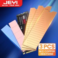 JEYI Copper M.2 Heatsink NVMe 2280 SSD Copper Cooler Solid State Disk Radiator with Thermal Silicone Pad for Laptop Desktop