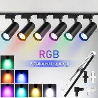 ชุดสี LED RGB ไฟส่อง Led ชุดไฟดิสโก้แบบสปอร์ต LED ติดเพดานราว220V แสงเวทีรางไฟตกแต่งห้องนอน