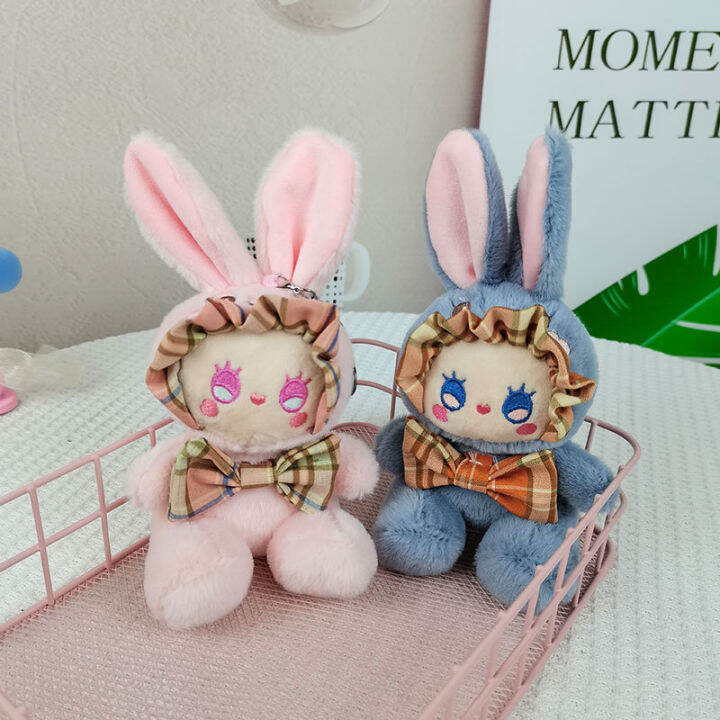 pretty-popular-exquisite-new-soft-cute-uncharted-checkered-rabbit-soft-keychain-pendant-bag-decorate-couple-birthday-gift