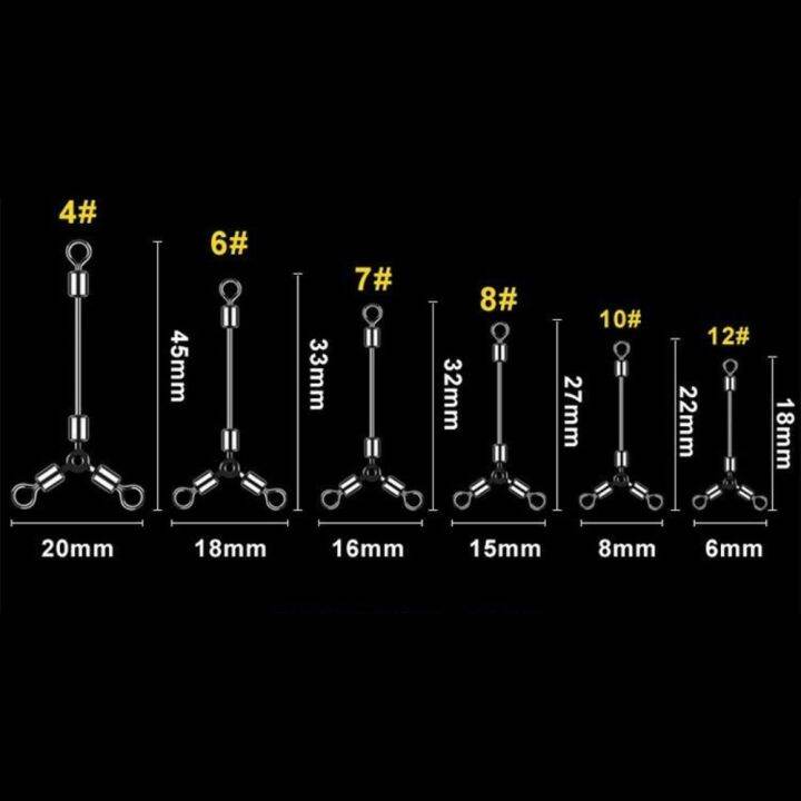 อุปกรณ์ตกปลา-qiannong-20ชิ้นแบบหมุนเร็วเข้าสู่ตัวต่อสายเบ็ดน้ำได้รูปตัวโอ8ตัวขายาวหมุนได้3ขายาวสวิงตกปลาตกปลาตัวเชื่อมตกปลาทรงการตกปลาหมุนทรงกระบอกหมุนได้3ทิศทาง